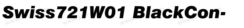 Swiss721W01 BlackCon字体转换